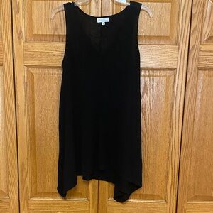 Joseph A. Women’s M Black Knit Faux Silk Tunic